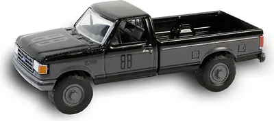 Produktbild von FORD F-150 XL 1990 schwarz aus der Serie BLACK BANDIT unter Blisterverpackung., GREEN28150-E, Maßstab1/64, GREENLIGHT