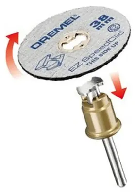 Immagine prodotto di Dremel SC456B, disco da taglio, metallo, 35000 giri/min, 3,8 cm, 12 pezzo/i