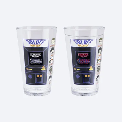 Produktbild von Paladone Stranger Things Cold Change Glass, Schwarz, Rot, Transparent, Weiß, Glas, 1 Stück(e), Kegel, klar, 450 ml