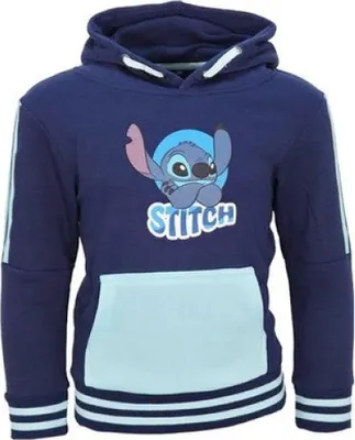 Produktbild von Disney Lilo und Stitch Kinder Jungen Hoodie Kapuzenpullover Pulli – Blau / 92