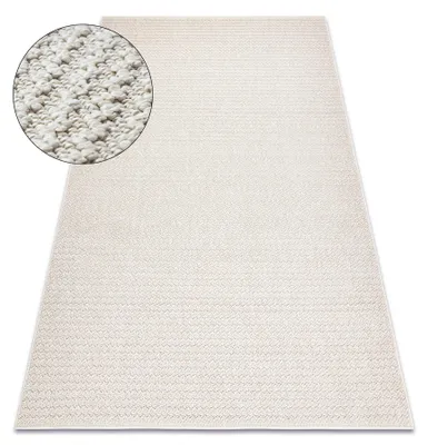 Zdjęcie produktu dla Dywan JERSEY 19236 krem - pętelkowy, strukturalny BOHO beżowy 60x100 cm