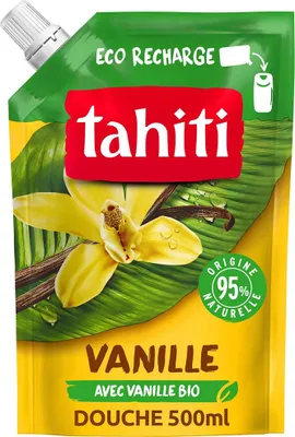 Produktbild von Tahiti - Vanille Duschgel Nachfüllbeutel 500 ml - Süßes Verwöhnprogramm