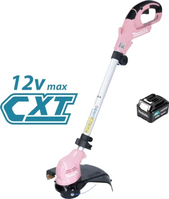Produktbild von Makita UR 100 DMP Akku Rasentrimmer 12 V max. 260 mm pink + 1x Akku 4,0 Ah - ohne Ladegerät