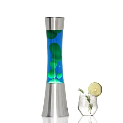 Immagine prodotto di Lampada lava retrò "Sandro" blu verde incl. lampadina atmosferica lampada magma soggiorno