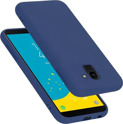 Produktbild von Cadorabo Schutzhülle für Samsung Galaxy J6 2018 Hülle in Blau Handyhülle Case Cover TPU Etui