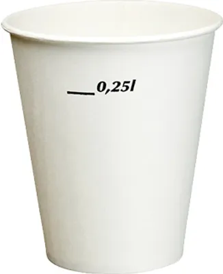 Produktbild von Starpak 100 Trinkbecher für Kaltgetränke, Pappe 0,25 l Ø 8,97 cm · 10 cm orange | Folie (100 Stück)