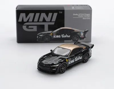 Produktbild von Shelby GT500 Dragon Snake Concept Schwarz/Gold - Mini GT 1:64