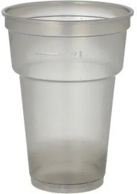 Produktbild von Mehrweg-Trinkbecher PP 0,2 l Ø 7,8 cm · 10,4 cm grau