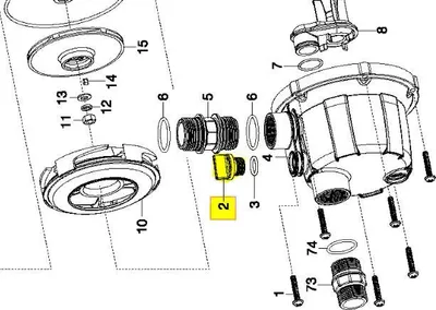 Image de Vis pour pompe Gardena 3600/4 3700/4 3000/4 599870901