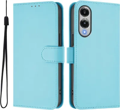 Produktbild von Mobigear Urban Wallet Samsung Galaxy S25 Edge Hülle Klapphülle Geldbörse - Blau