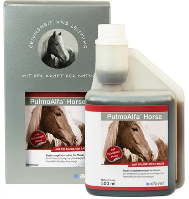 Productafbeelding van Pulmo Alfa: Vloeibaar voedingssupplement voor paarden, 500 ml