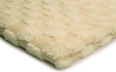 Image de Tapis en Fourrure artificielle, crème, 50 x 160 cm