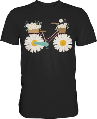 Produktbild von Süßes Gänseblümchen Fahrrad Shirt Garten Fahrradfahrer Gärtner – Black / 3XL