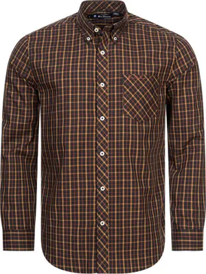 Produktbild von L|BEN SHERMAN House Check Herren Langarm Hemd 0077861-MARINE