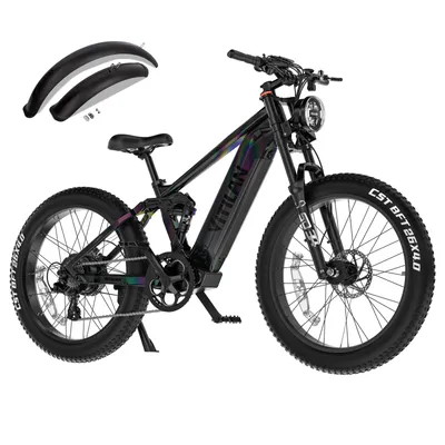 Obrázek produktu pro 26 palců 90N. M elektrické kolo Fatbike E-bike E-bike 52V, 20Ah, 1040Wh baterie Samsung Fatbike E-mountainbike plné odpružení E-mountainbike 130KM 8 rychlostí MTB