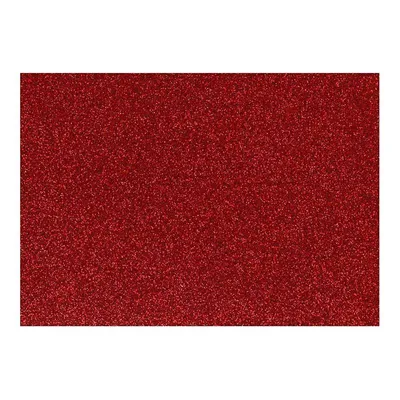 Zdjęcie produktu dla Czerwony brokatowy papier do prasowania - 14,8 x 21 cm
