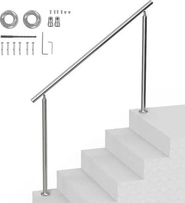 Zdjęcie produktu dla 59 cali/150 cm Poręcze do schodów zewnętrznych Schody dla seniorów Taras przydomowy