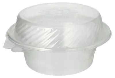 Produktbild von Feinkost- und Salatschalen mit Klappdeckel PP rund 1400 ml 11 cm x 22 cm x 21,5 cm