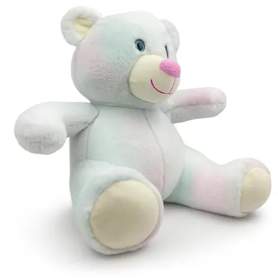 Produktbild von Plüschtier Teddybär 40 cm weiß–bunt Weiches Kuscheltier, Stofftier