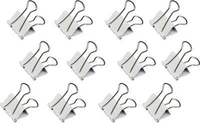 Zdjęcie produktu dla MAUL Zaciski składane mauly® Stal sprężynowa Metal 12 sztuk 19 mm białe