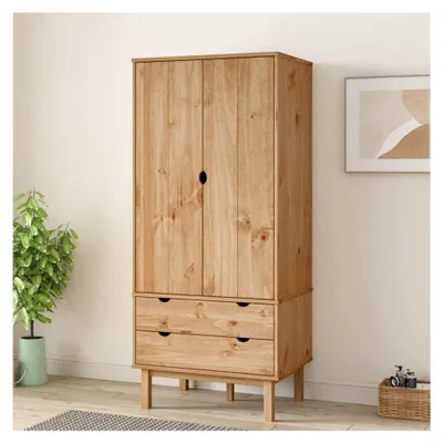 Produktbild von Schränke & Aufbewahrungsschränke & Kleiderschränke - Garderobe OTTA 76,5x53x172 cm Massivholz Kiefer
