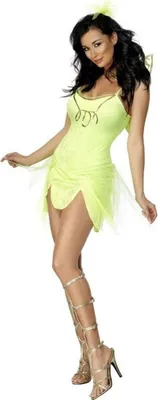 A woman wearing a fairy costume.