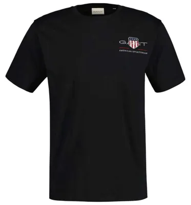 Produktbild von Gant Herren Reg Archive Shield Emb T-Shirt T Shirt, Schwarz, XL EU