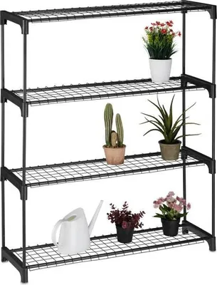 Image de Étagère à plantes avec 4 étagères
