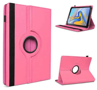 Produktbild von Tablet Hülle für Doogee U9 / U10 / U10 Pro / U11 Tasche Schutzhülle 360 Grad DrehbarFarben:Pink