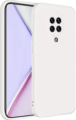 Produktbild von Redmi K30 Pro Hülle, LaimTop Slim Liquid Silikon Gel Gummi Schutzhülle für Xiaomi Redmi K30 Pro Weiß