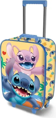 Produktbild von Karactermania Lilo and Stitch Ocean, Koffer, Soft Shell, Mehrfarbig, 2 Rad/Räder, Reißverschluss, 33 cm
