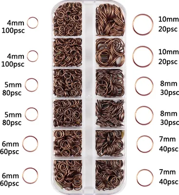 Produktbild von INF Karabinerverschlüsse Großpackung, Karabinerhakenverschlüsse aus Eisen für die Schmuckherstellung