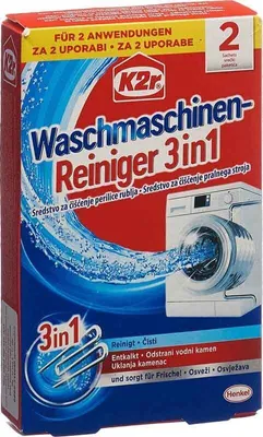 Produktbild von K2r Waschmaschinen-Reiniher 3-1 ( 2 Sachets a 75 g) 150 g