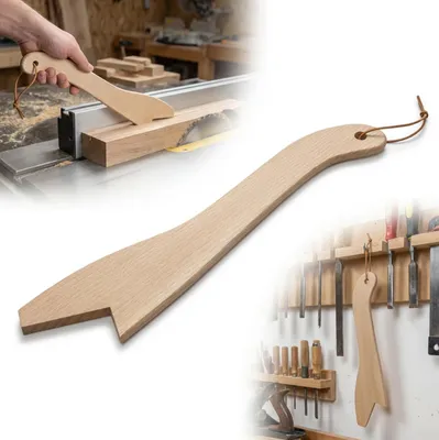 Immagine prodotto di SPINTORE DA FALEGNAMERIA in legno di faggio con impugnatura per sega, per il taglio sicuro del legno