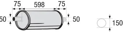 Produktbild von VEGAZ US-684 Universal-Mittelschalldämpfer L:600mm