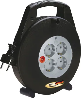 Produktbild von Brennenstuhl Vario Line KabelBox 4-fach schwarz/lichtgrau 10m H05VV-F 3G1,5, 1093200