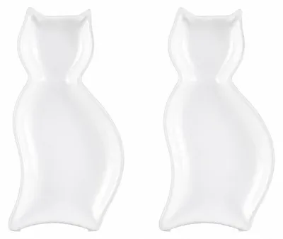 Produktbild von Porzellan-Schälchen mit Katzenmotiv, 20 cm – 2er-Set