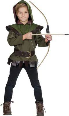 Robin Hood Kostüm König der Diebe für Kinder Gr. 104-164 grün Fasching Karneval Mottoparty Kindergeburtstag