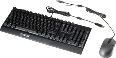 Produktbild von Gaming Tastatur und GM11 Gaming Maus (kabelgebunden, Plunger Switch, QWERTZ Layout, schwarz, RGB)