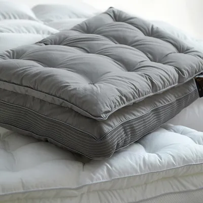Produktbild von Kissen im 2er-Set – Weiche Schlafkissen für Schlafzimmer und Wohnzimmer – Komfortable Dekokissen Grau 48 × 74 cm /ZTHUI/