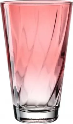 Obrázek produktu pro LEONARDO Twist, Sklenice na letní koktejly, 300 ml, Sklo, Červená, 4 kusů, Kulatý