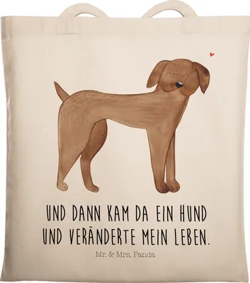 Produktbild von Mr. & Mrs. Panda umhängebeutel Hund Dogge - Transparent - Geschenk, Sprüche, Great Dane, Herz, Schultasche, Beutel, Laptoptasche, Deutsche, dokumententasche, Hunde