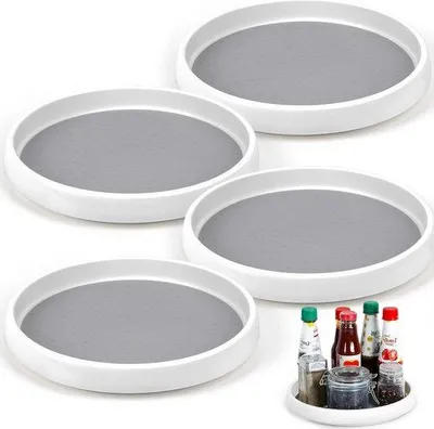 Obrázok produktu pre 25 cm otočný stojan na koreniny do kuchyne – otočný organizér do kuchynských skríň