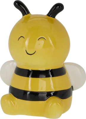 Produktbild von Kindersparschatule im Bienen-Design, 14,5 cm hoch – gelb, H&L