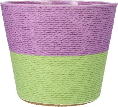 Produktbild von INNA-Glas Blumenkorb NERIONKO Duo, lila-grün, 16 cm, Ø 19 cm - Pflanzkorb/Deko Topf