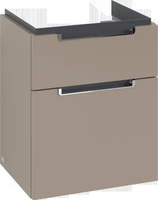 Image de Villeroy & Boch Subway 2.0 meuble sous lavabo, 2 tiroirs, lavabo au centre, 485x590x380mm, A90710VM