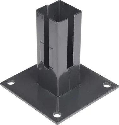 Produktbild von Floraworld Bodenplatte Zaunpfosten 15 x 15 cm anthrazit