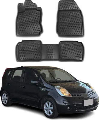 Obrázek produktu pro 2005-2013 Nissan Note podlahové rohože TPE černé 4 ks