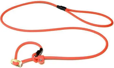 Produktbild von Mystique® Biothane Moxonleine 8mm neon orange 130cm Moxon mit Zugbegrenzung