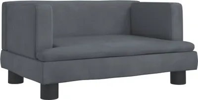 Produktbild von vidaXL Hundebett Dunkelgrau 60x40x30 cm Samt